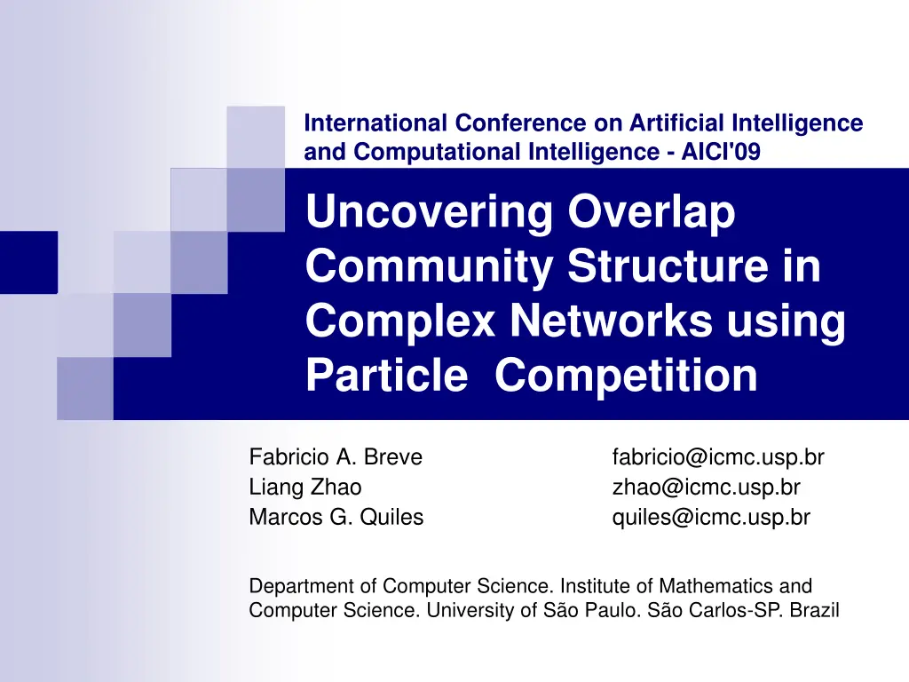 international conference on artificial n.w