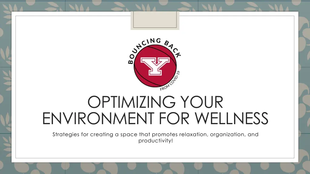 optimizing your environment for wellness n.w