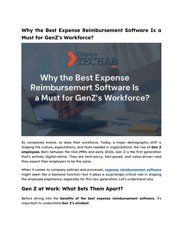 why the best expense reimbursement software n.w
