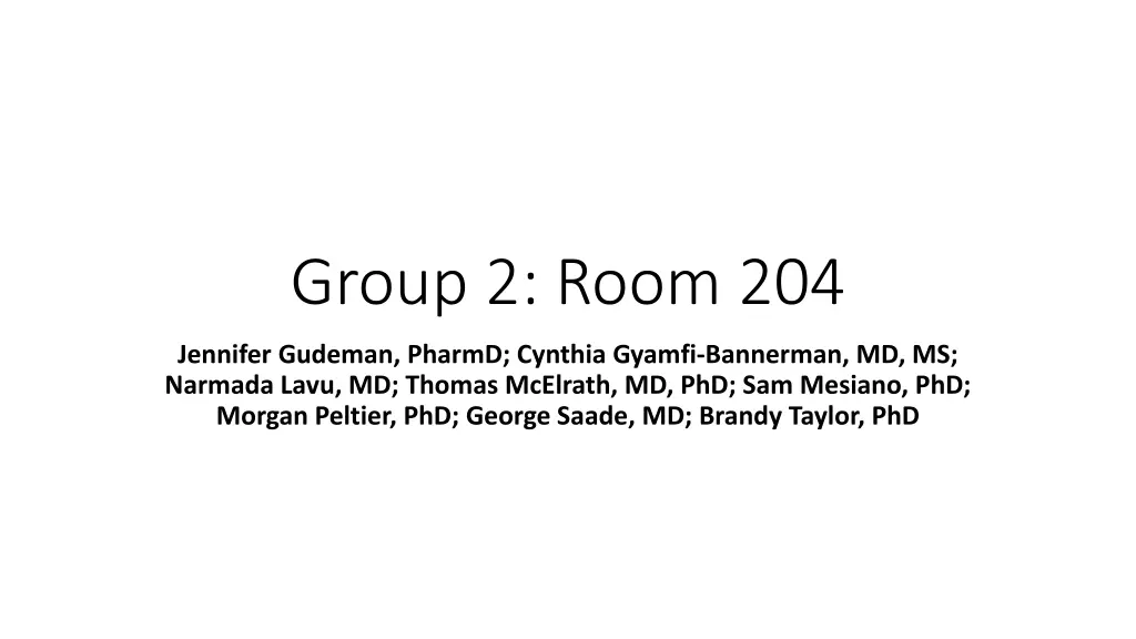 group 2 room 204 n.w