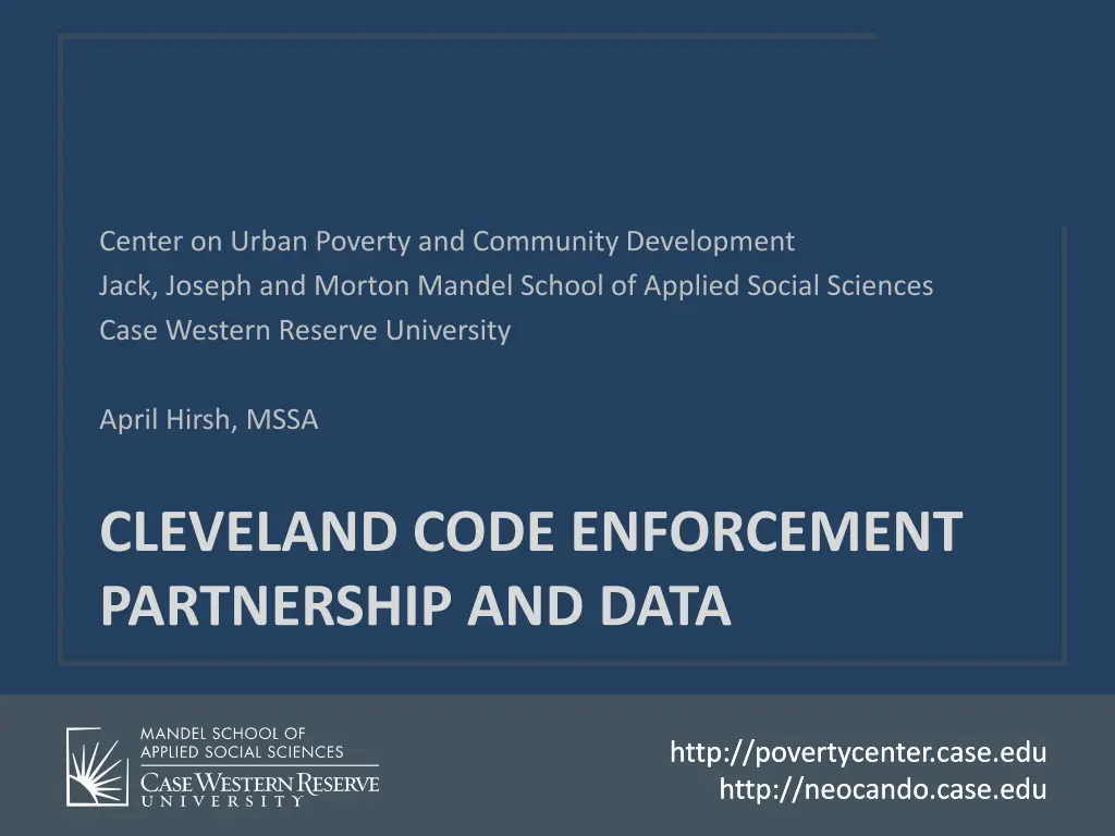 center on urban poverty and community development n.w