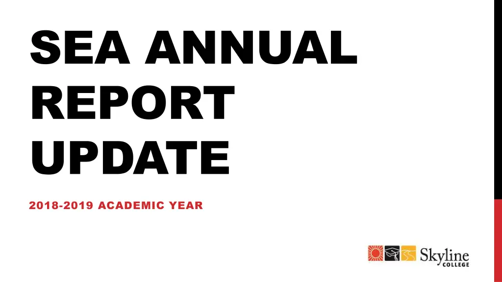sea annual report update n.w
