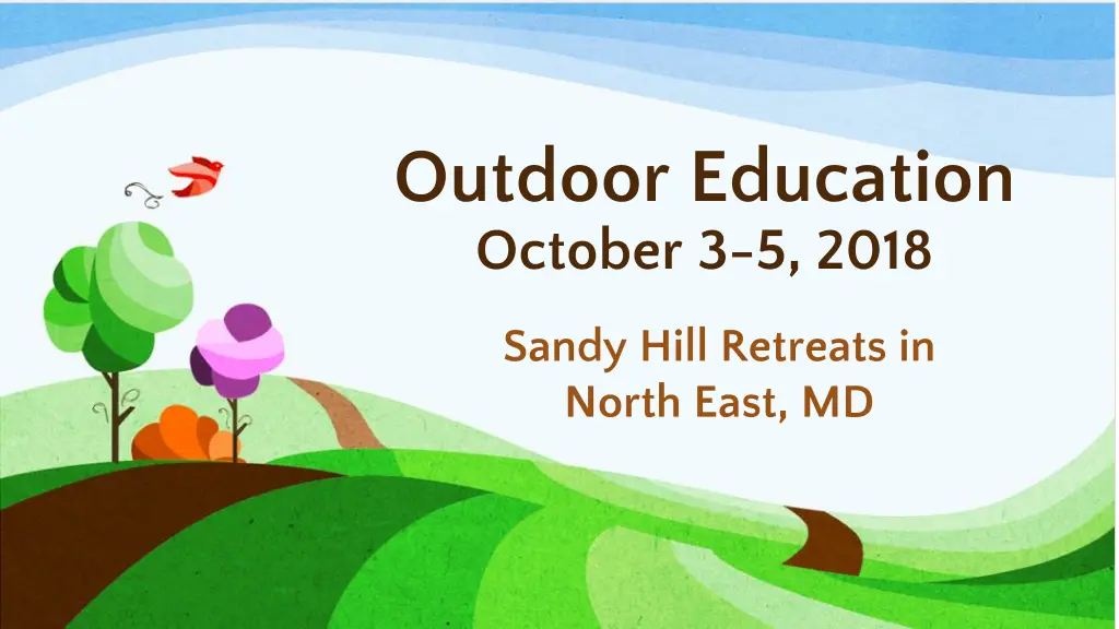 outdoor education october 3 5 2018 n.w