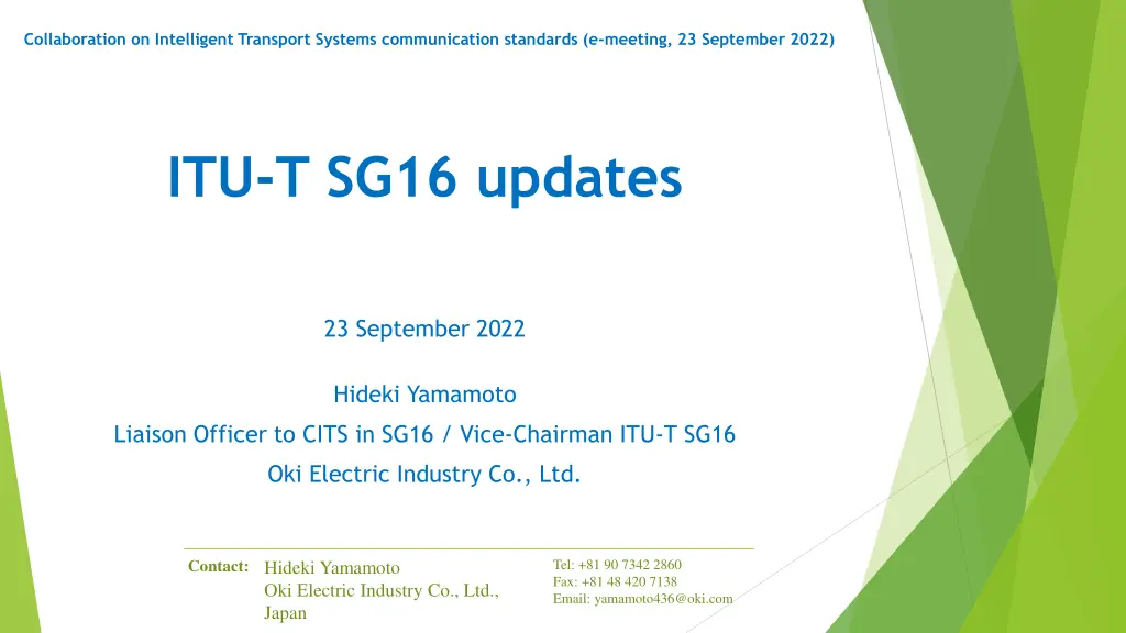 collaboration on intelligent transport systems n.w