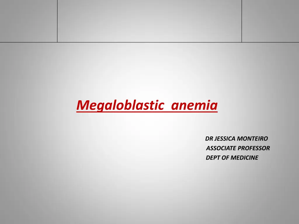 megaloblastic anemia n.w