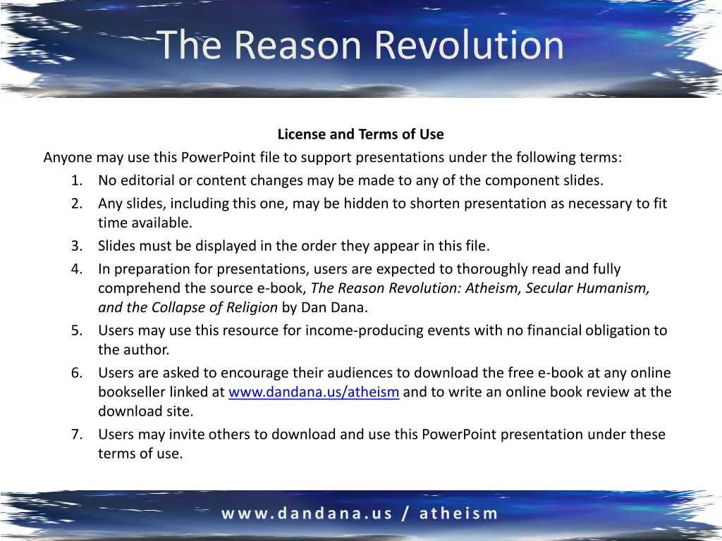 the reason revolution n.w