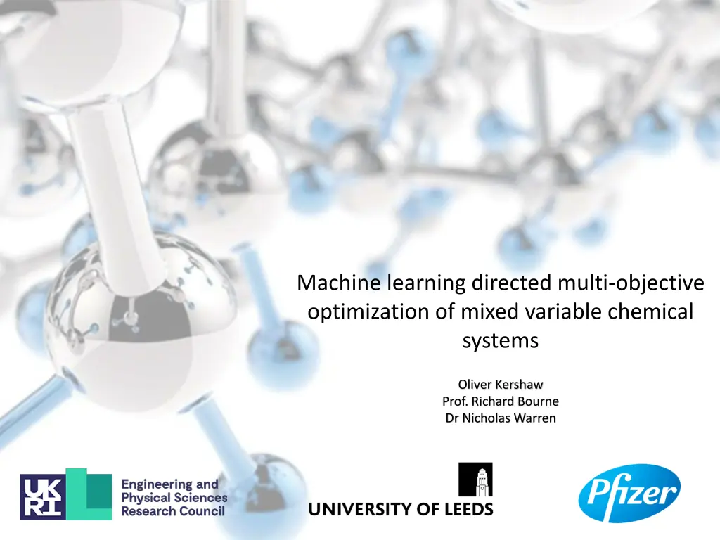 machine learning directed multi objective n.w