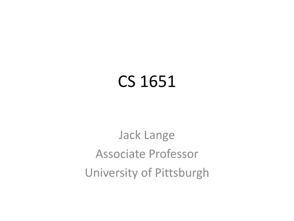 cs 1651 n.w