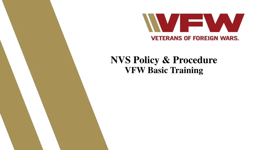 nvs policy procedure vfw basic training n.w