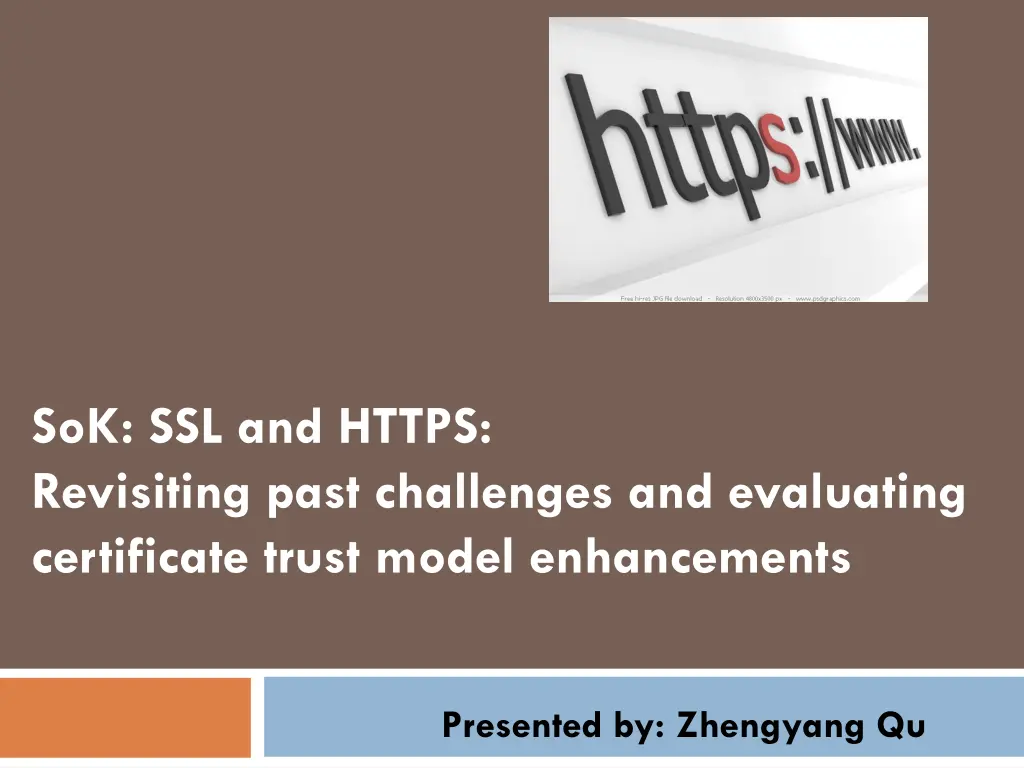 sok ssl and https revisiting past challenges n.w