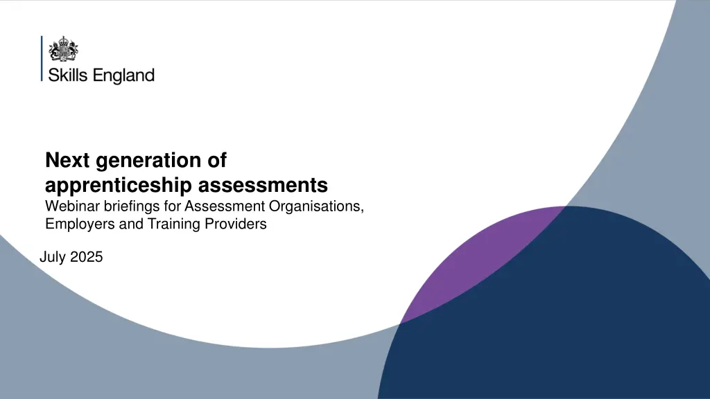 next generation of apprenticeship assessments n.w