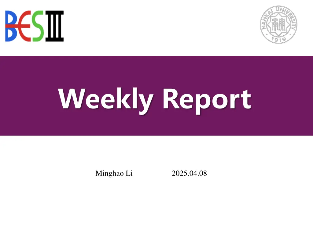 weekly report n.w