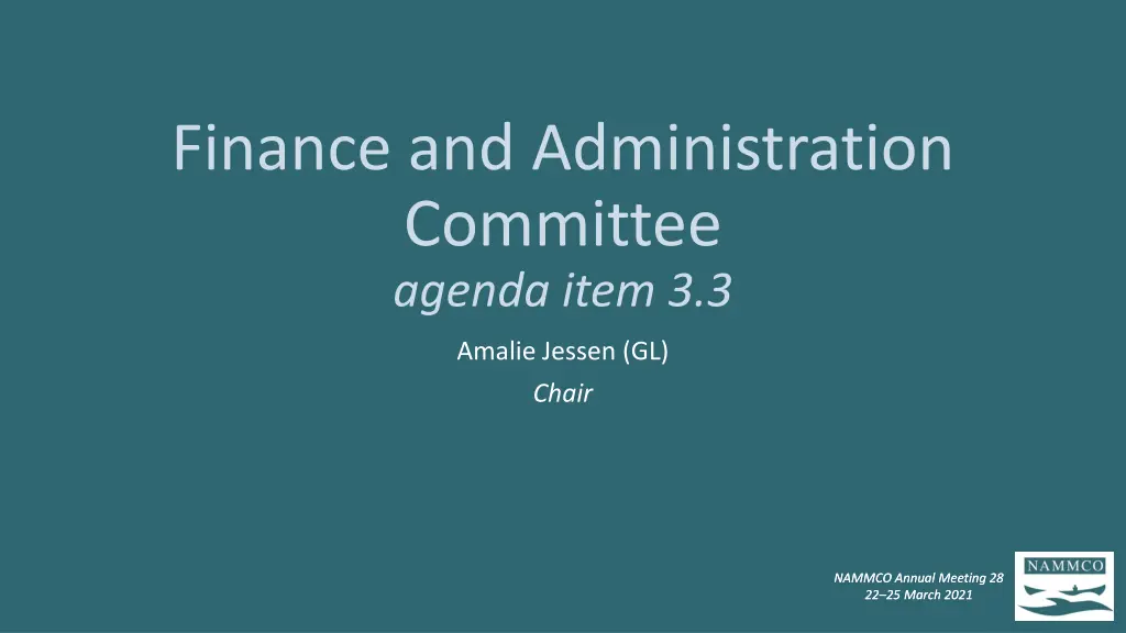finance and administration committee agenda item n.w