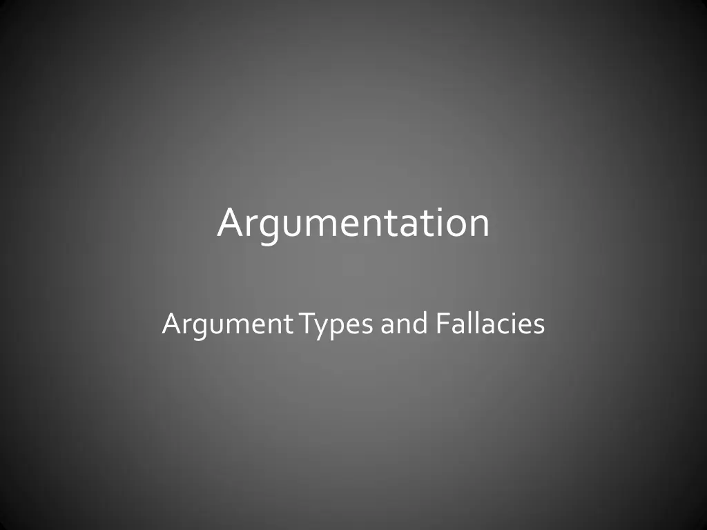 argumentation n.w