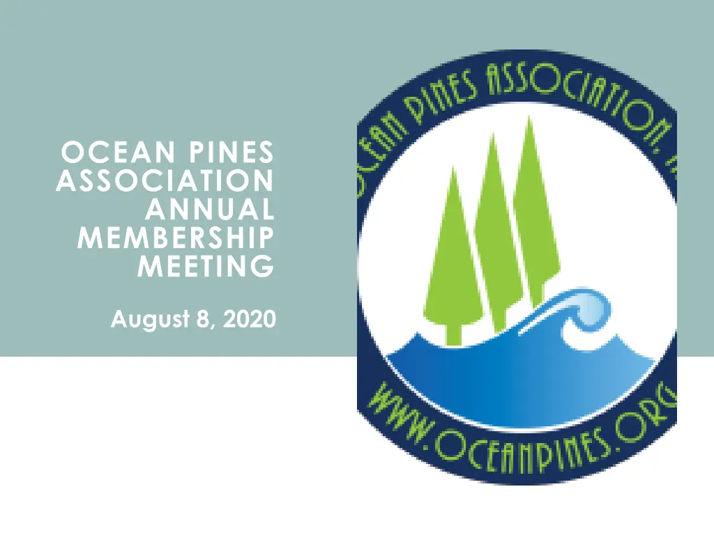 ocean pines association annual membership meeting n.w