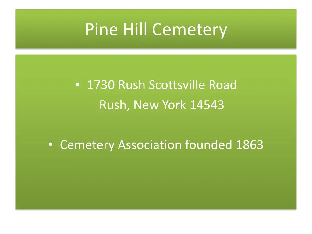 pine hill cemetery n.w