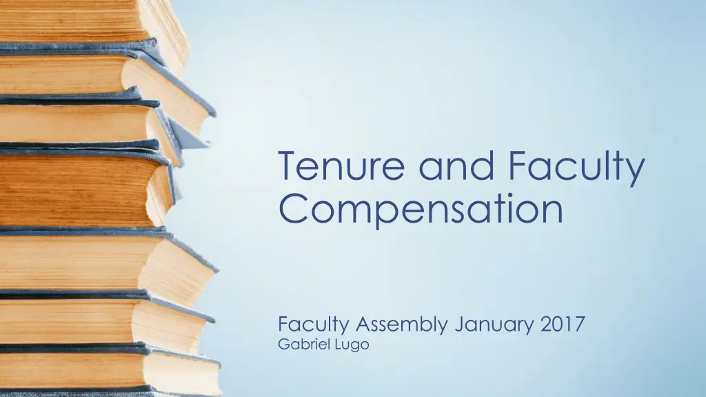 tenure and faculty compensation n.w