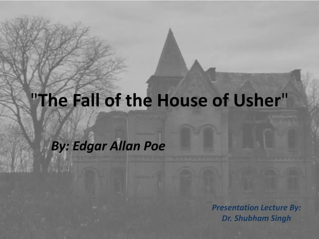 the fall of the house of usher n.w