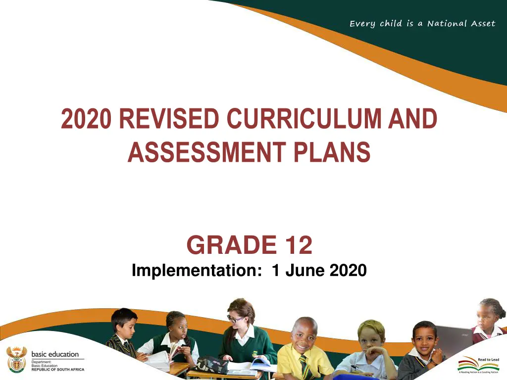 2020 revised curriculum and assessment plans n.w
