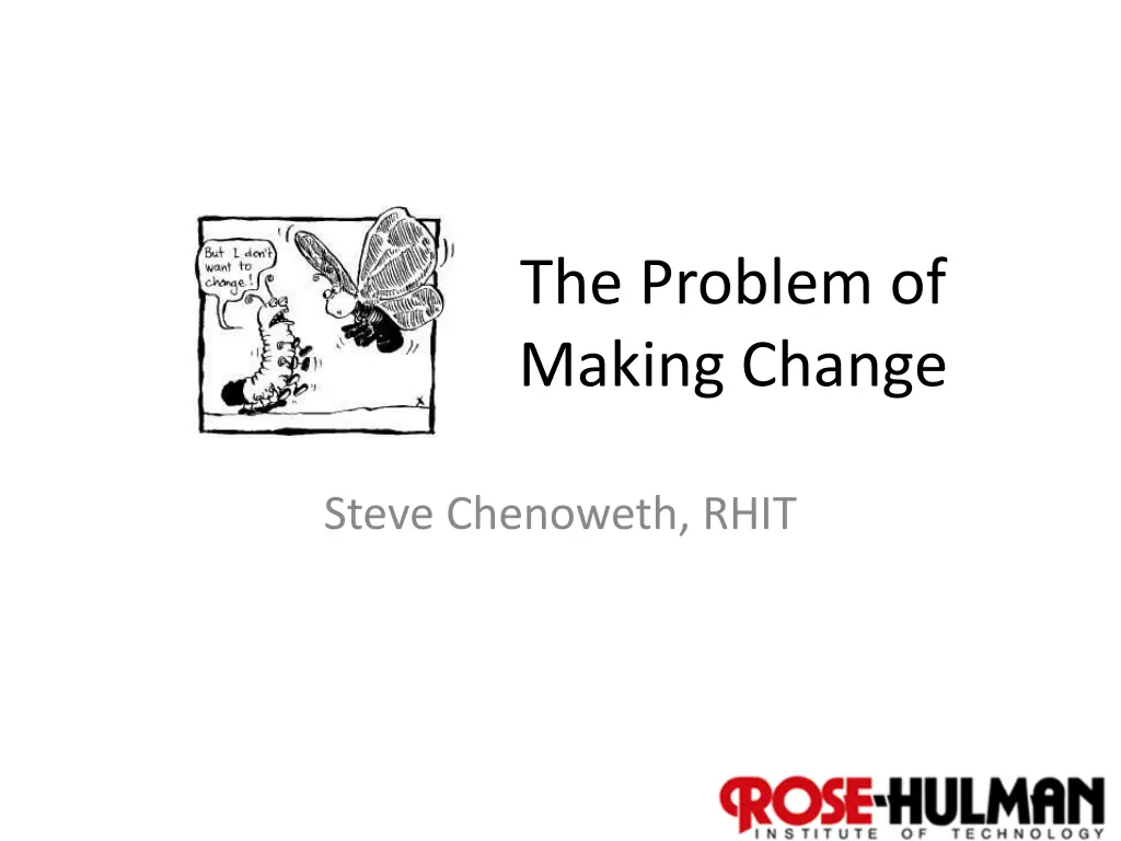 the problem of making change n.w