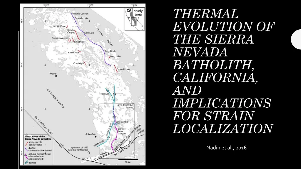 thermal evolution of the sierra nevada batholith n.w