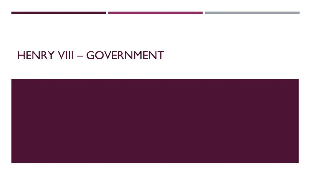 henry viii government n.w