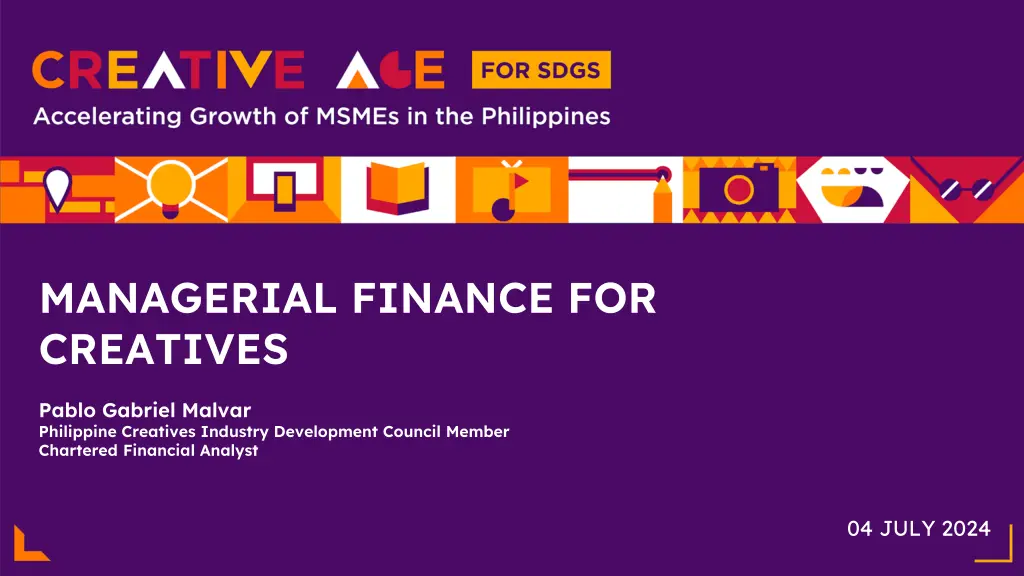 managerial finance for creatives n.w
