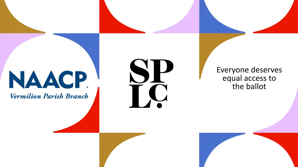 everyone deserves equal access to the ballot n.w