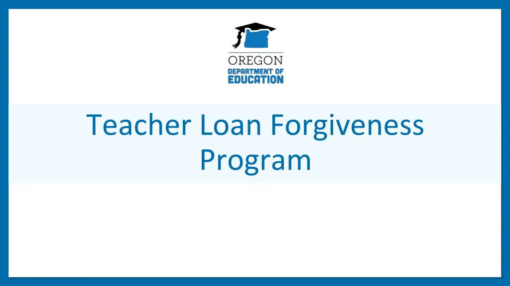teacher loan forgiveness program n.w