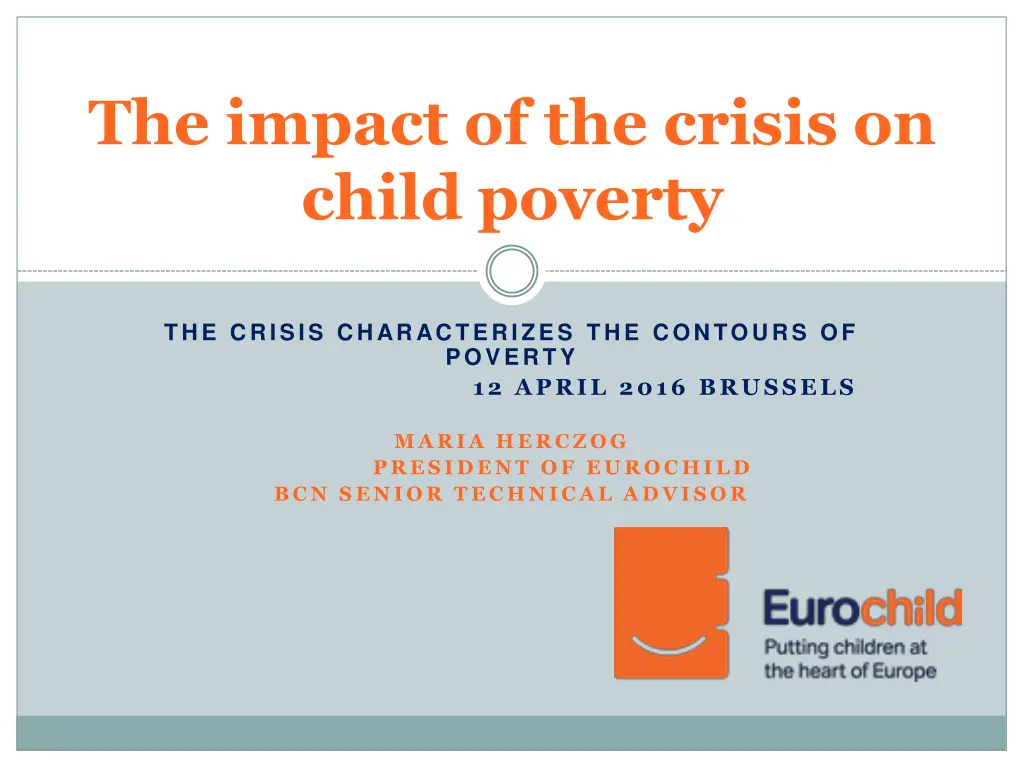 the impact of the crisis on child poverty n.w