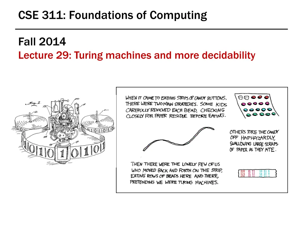 cse 311 foundations of computing n.w