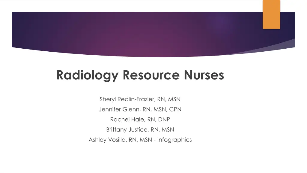 radiology resource nurses n.w