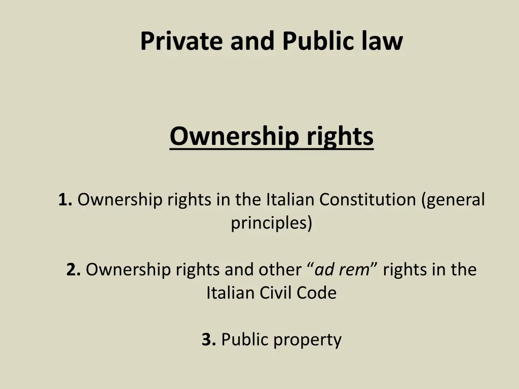 private and public law n.w