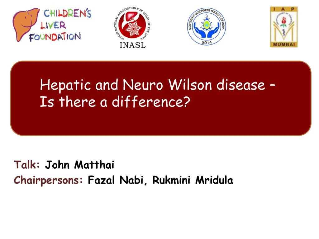 hepatic and neuro wilson disease is there n.w