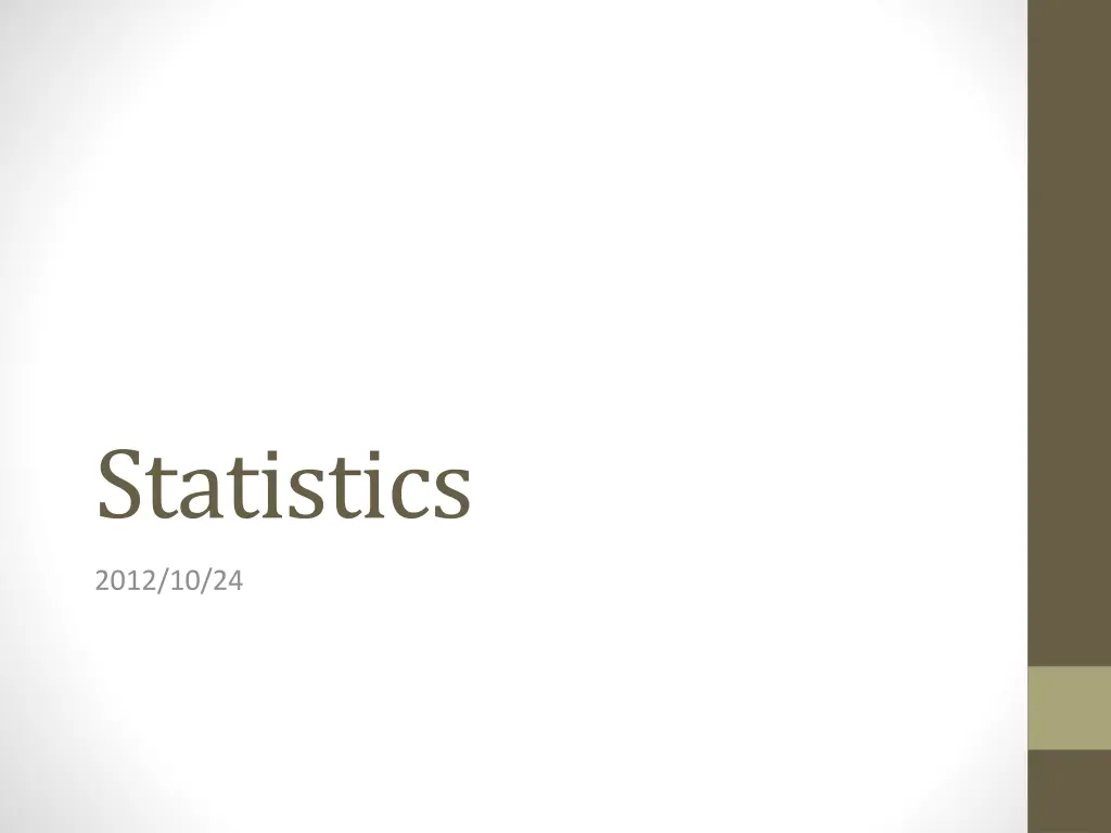 statistics n.w