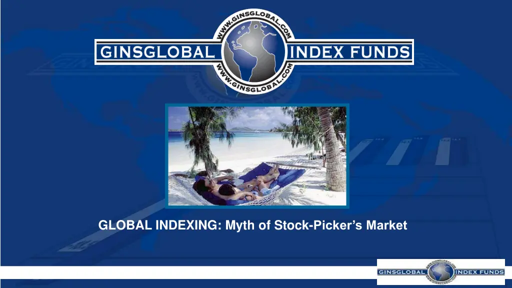global indexing myth of stock picker s market n.w