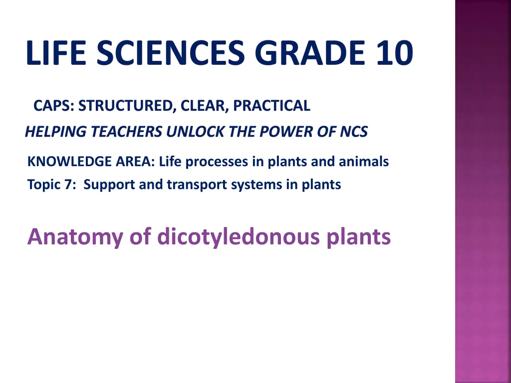 life sciences grade 10 n.w
