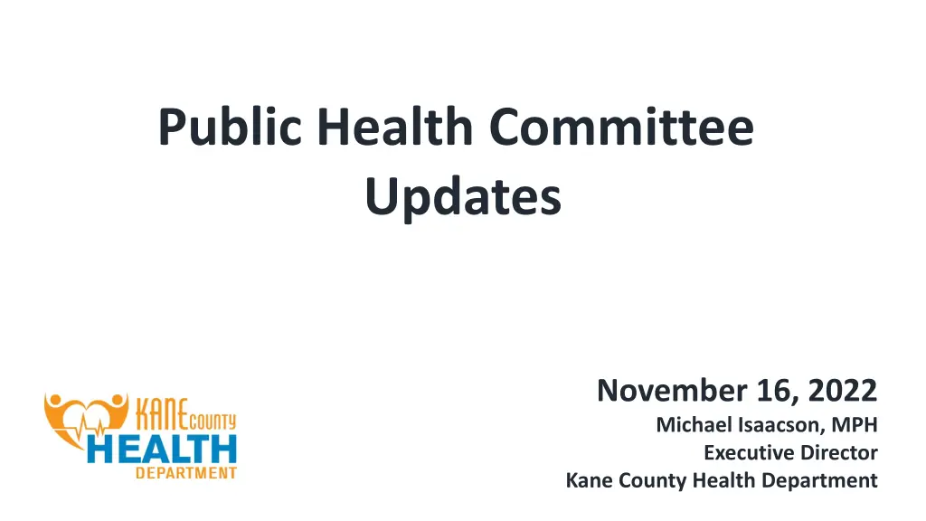 public health committee updates n.w