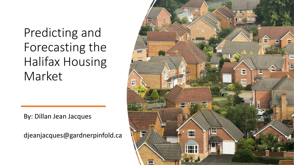 predicting and forecasting the halifax housing n.w