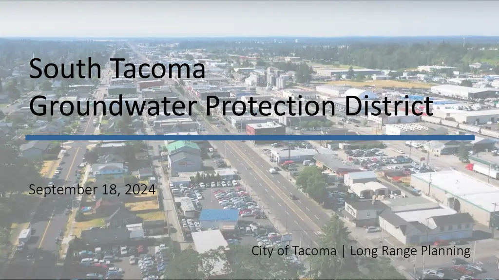 south tacoma groundwater protection district n.w