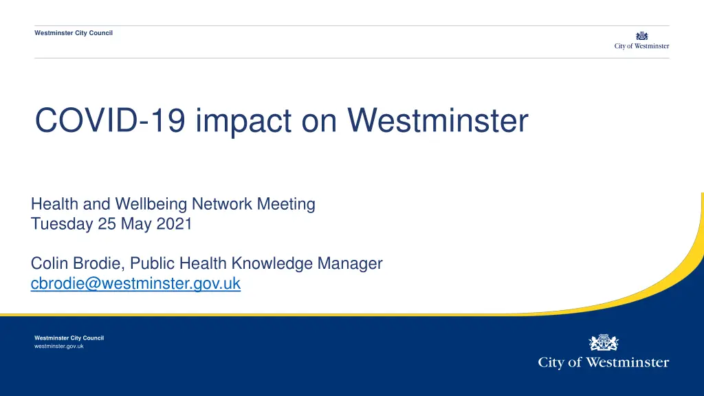 westminster city council n.w