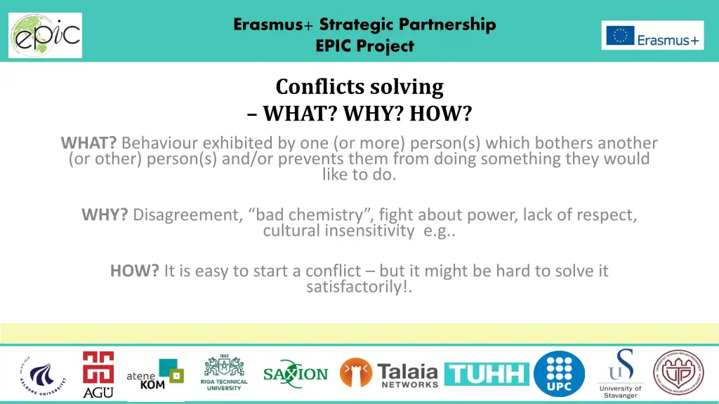 erasmus strategic partnership epic project n.w