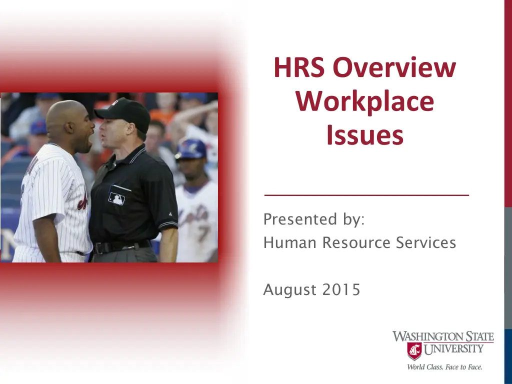 hrs overview workplace issues n.w