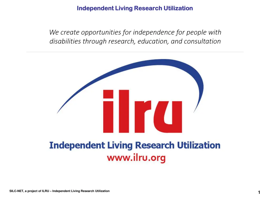 independent living research utilization n.w