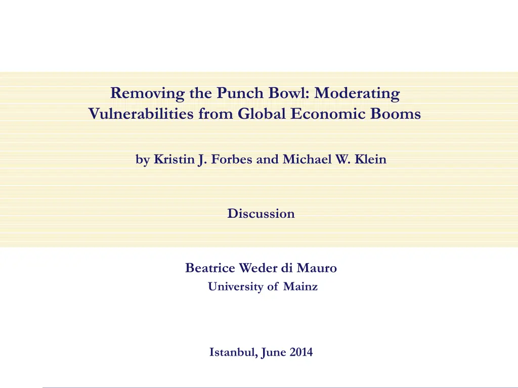 removing the punch bowl moderating n.w
