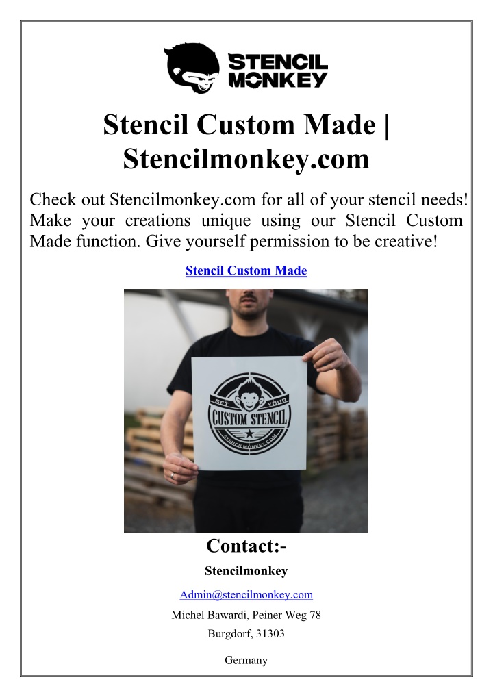 stencil custom made stencilmonkey com n.w