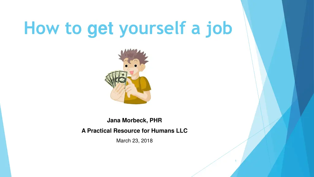 how to get yourself a job n.w