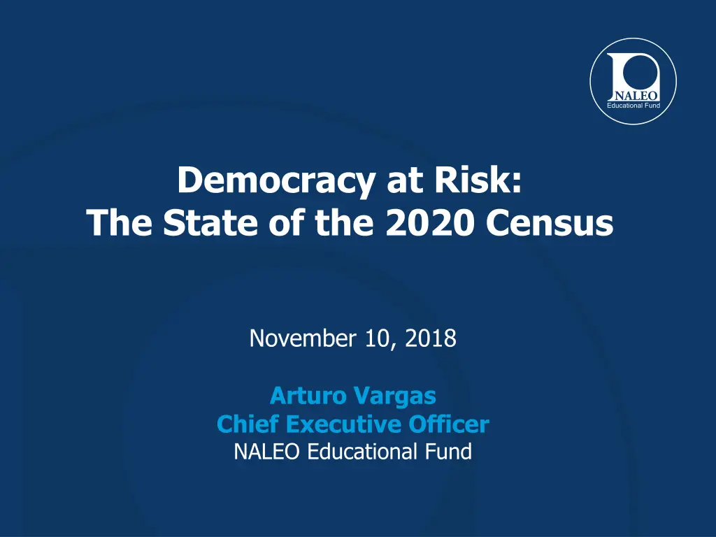 democracy at risk the state of the 2020 census n.w