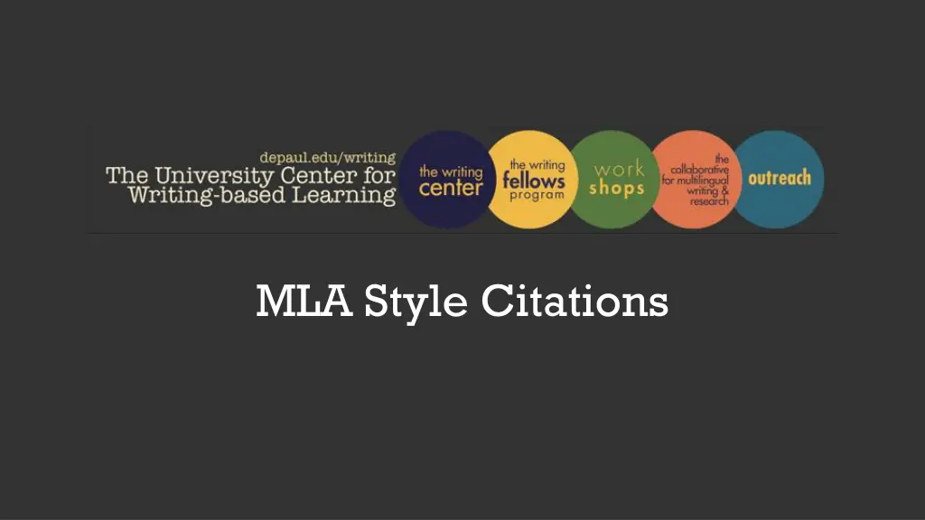 mla style citations n.w