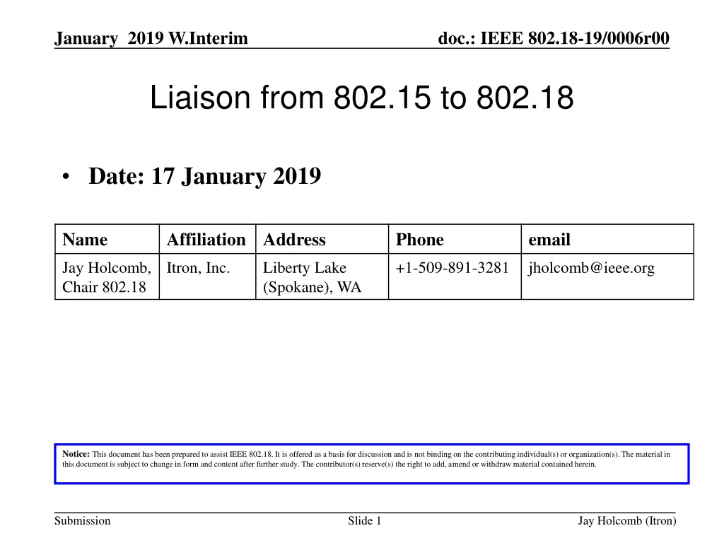 january 2019 w interim n.w